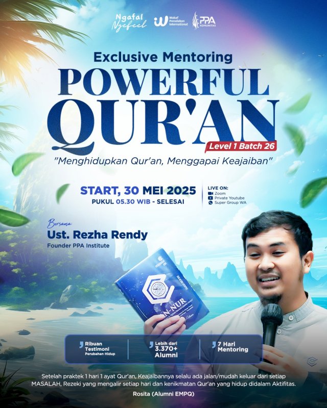 Exclusive Mentoring Powerful Qur'an Level 1 Batch 26 thumbnail